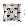 Korean Bow Cotton Coaster Double-sided Thickened Fabric Sweet Drawstring for Key Storage Jewellery Mat Portable Accessories