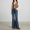 Chuyu Women's Deconstructed Patchwork Flared Jeans