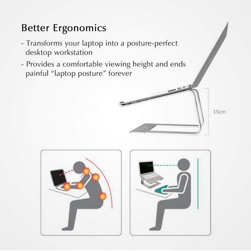 Laptop Stand Computer Holder Bracket Portable Non Slip Holder for Home Office Daily Use Student
