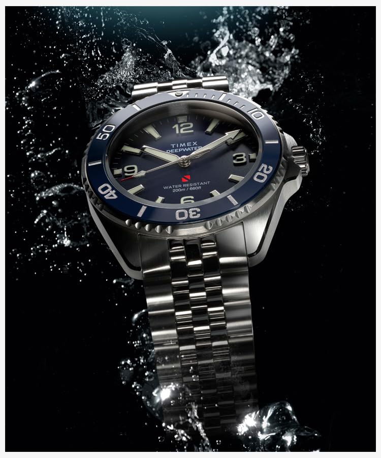 Deepwater Arctic Watch Quartz 200M Water Resistant Sapphire Crystal Navy Dial TW2Y64600 [TIMEX] Men's [Authentic]