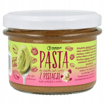 Pistachio Paste with White Chocolate and Raspberries 150g Krukam