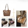 Women's Crossbody Bag, Versatile Lychee Pattern Shoulder Bag, Work Commuting Bucket Bag, High-end Tote Bag