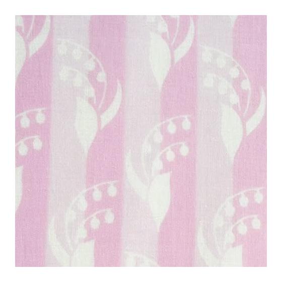Sen no Anbo Tenugui "Stripe Lily of the Valley Pink" Hand-dyed 100% Cotton Tokuoka Made in Japan 35cm x 100cm Lily of the Valley Flower of Happiness