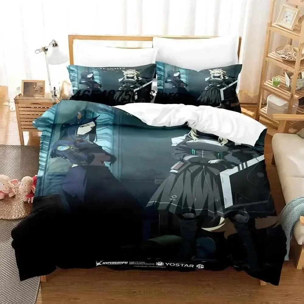 New Arknights Bedding Set Single Twin Full Queen King Size Bed Set Adult Kid Bedroom Duvet Cover Sets 3D Anime Bed Sheet Set