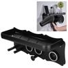 Hair Blower Stand Organizer WallMounted Hair Dryer Holder Bathroom Storage Rack Black