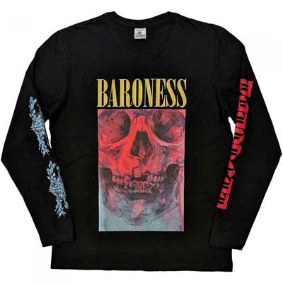 Baroness Unisex Adult Skull Tour Sleeve Print Long-Sleeved T-Shirt