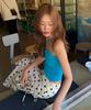 LUCIR ZU Heart Neck Knit Bustier + Halter Strap (Aqua)