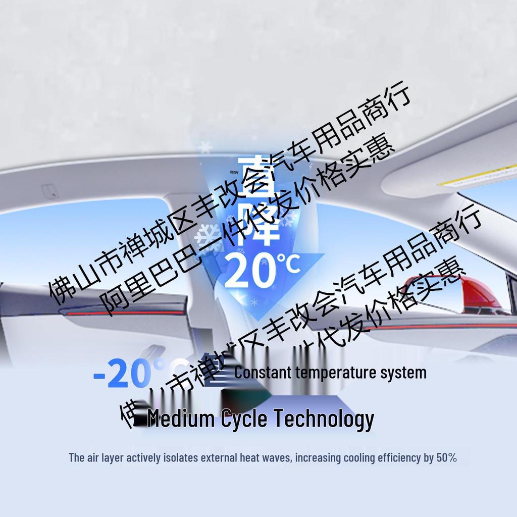 Maxus D90/D70 Sunroof Silicone Honeycomb Sunshade - Color-Changing, Heat Insulation, Sun Protection