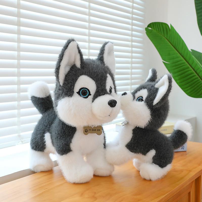 Plush Cute Husky Toys Stuffed Children Funny Pet Cartoon Souvenir Gifts Dolls