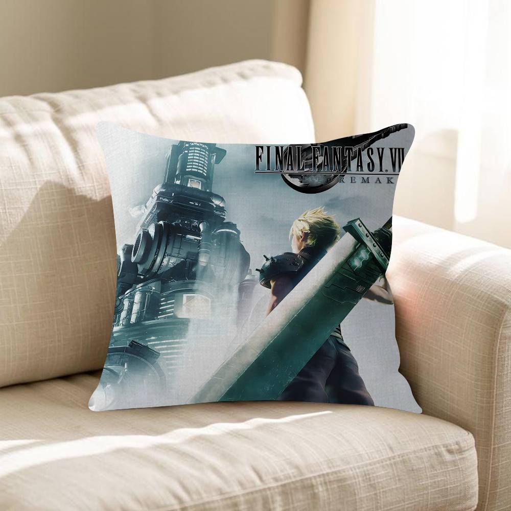 Videogames F-Final Fantasys Pillow Anime Pillow Sofa Bed Head Pillow Cover Cushion Cover 45X45 Cm Fashion
