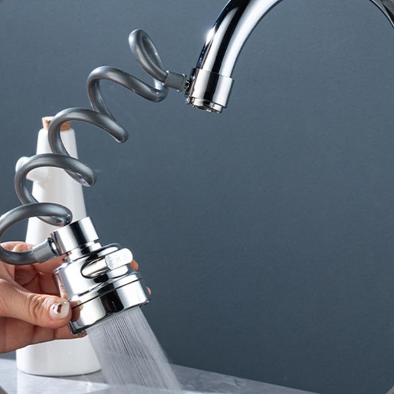 360 Rotating Faucet Nozzle for Kitchen Sinks not Splashes & Water Conservation Sink Attachment Simple Installation