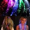 LED Light Up Braid Luminous Fiber Optic Hairpin Decor for Halloween Party