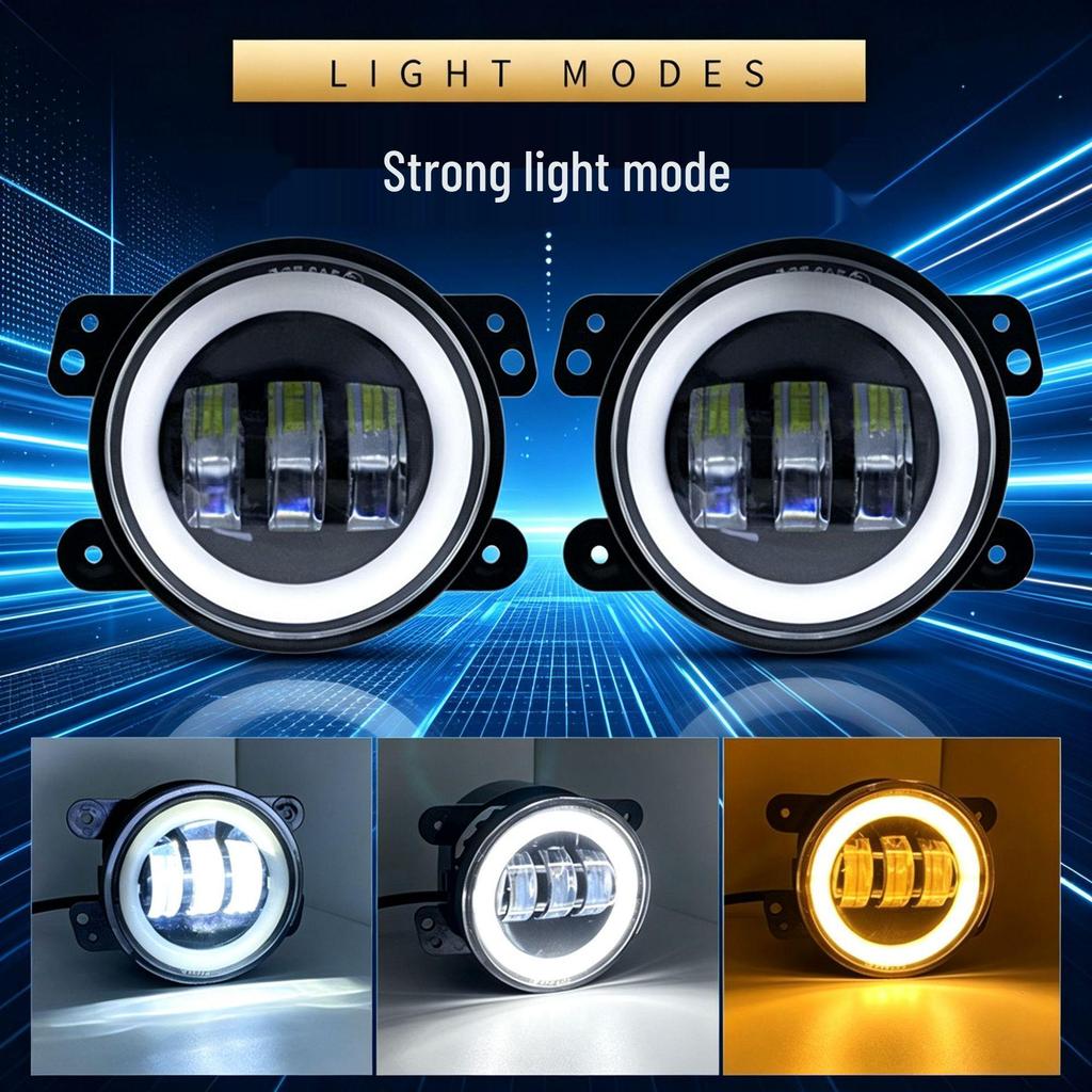 4-inch Round Fog Light for Jeep Wrangler JK/TJ