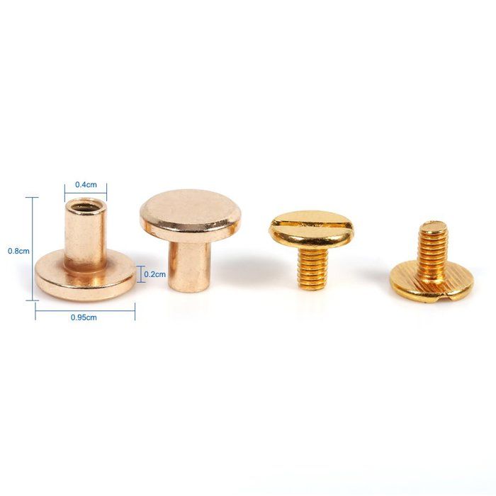 Rivet - walfront - modèle walfront - laiton - 6mm largeur - 3mm diamètre