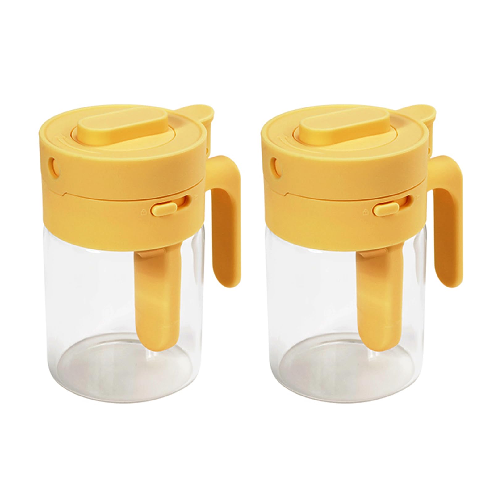 Udoric Seasoning Seasoning Spice Salt and Sugar Flour Easy to Clean Container, Pot, Bottle, Dispenser, Shaker, Built-in Spoon, Heat-Resistant Glass,