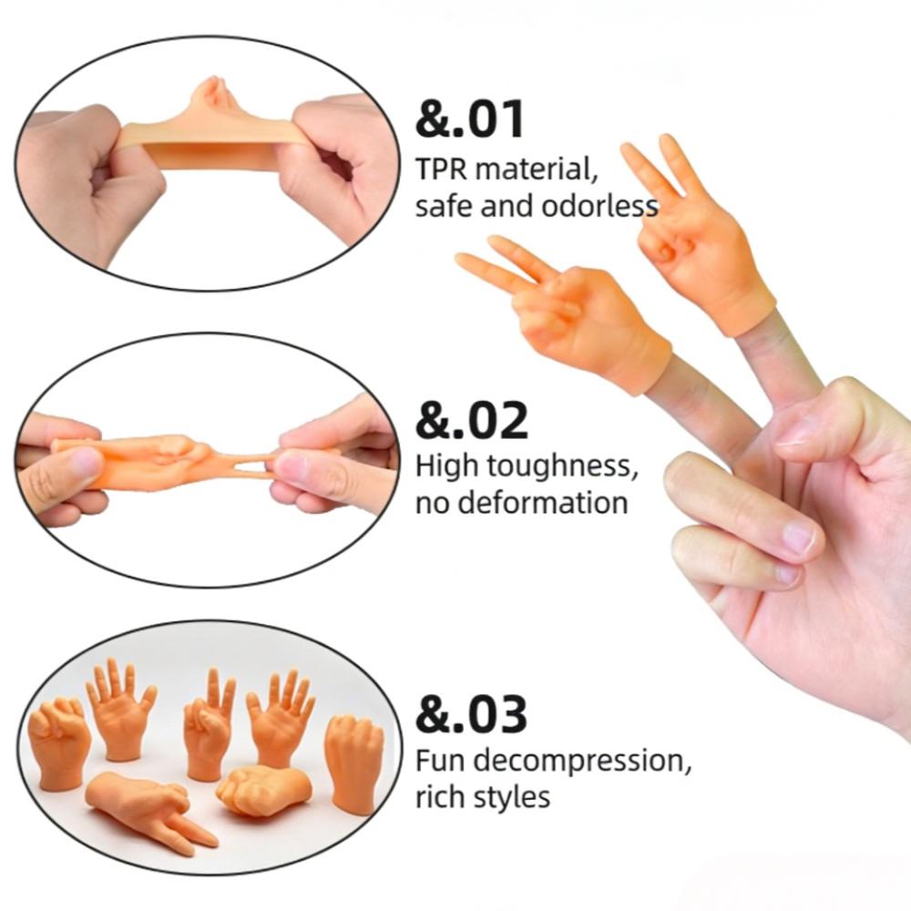 Vtipná pružná rukavice s kočičím kostýmem - Nositelné zvířecí hračka pro kočky a majitele, Pružný TPR, Omyvatelná, Zábavný moment pro video se zvířaty
