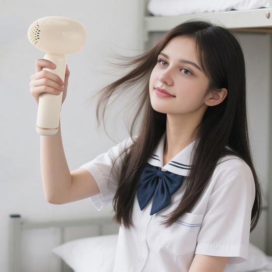 Kabelloser Haartrockner mit Ladestation 3-stufig einstellbarer Mini-Haartrockner USB-wiederaufladbar Sanfter Luftstrom Tragbarer Reise-Elektro-Föhn