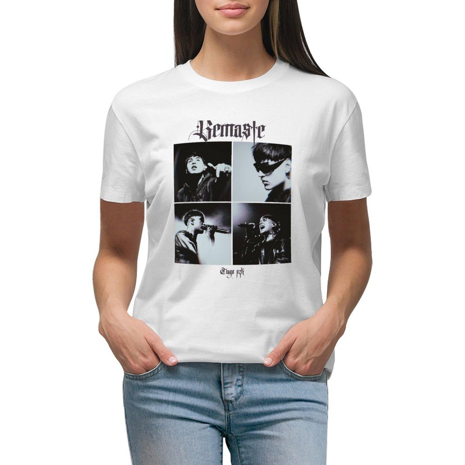 

Tiago Pzk Edit Футболка Графика Эстетическая Одежда Дизайнерская Одежда Женская Роскошь S белый