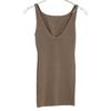 Chaos Brown light grey cardigan camisole 2 pieces tops F BrownUsed