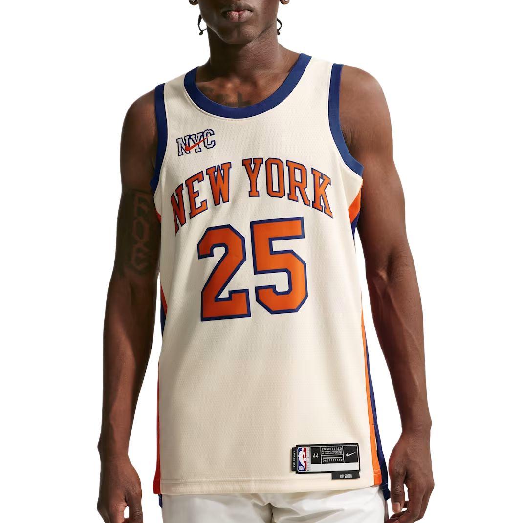 

Nike New York Knicks NBA Mikal Bridges Sleeveless Pullover Fan Edition 2025-26 Season Men jerseys HM5989-121 L