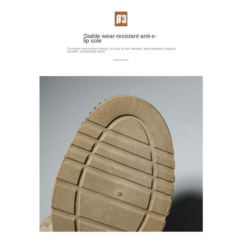 Zapatos de primavera para hombre, transpirables, de caña alta, de tendencia para hombre, antideslizantes, resistentes al desgaste, zapatos de trabajo, zapatos casuales de tabla, zapatos de moda.