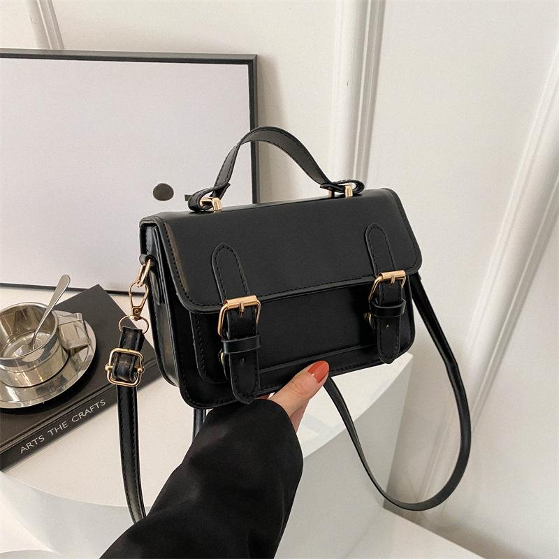 

Европейский и американский стиль ретро почтальон модная повседневная текстура городская дорожная сумка через плечо маленькая квадратная сумка для женщин