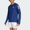 Adidas Own the Run Long Sleeve Tee Dark Blue Men Streetwear IM5412