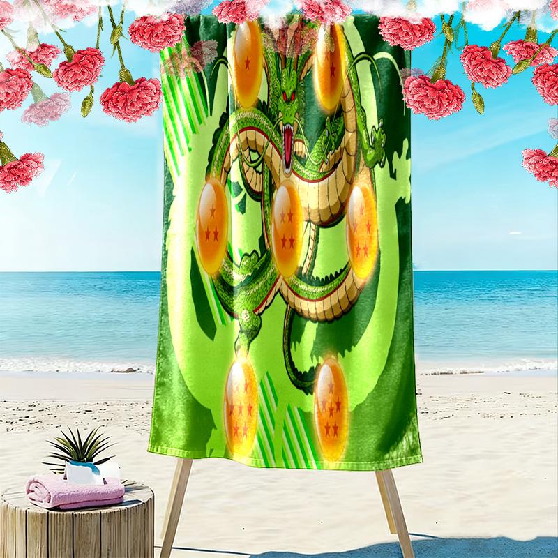 Dragon Ball Super Power beach towel Portable for travel Outdoor camping Outdoor pool towel quickdrying swim towel Absorbent bath towel beach