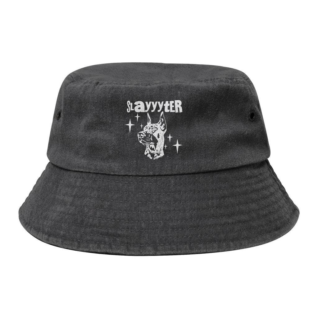 Travel Headwear  SLAYYYTER Accessories Bucket Hat Unisex Women Distressed Denim Sun Hat Panama Hat Fishing FisherUnisex Caps