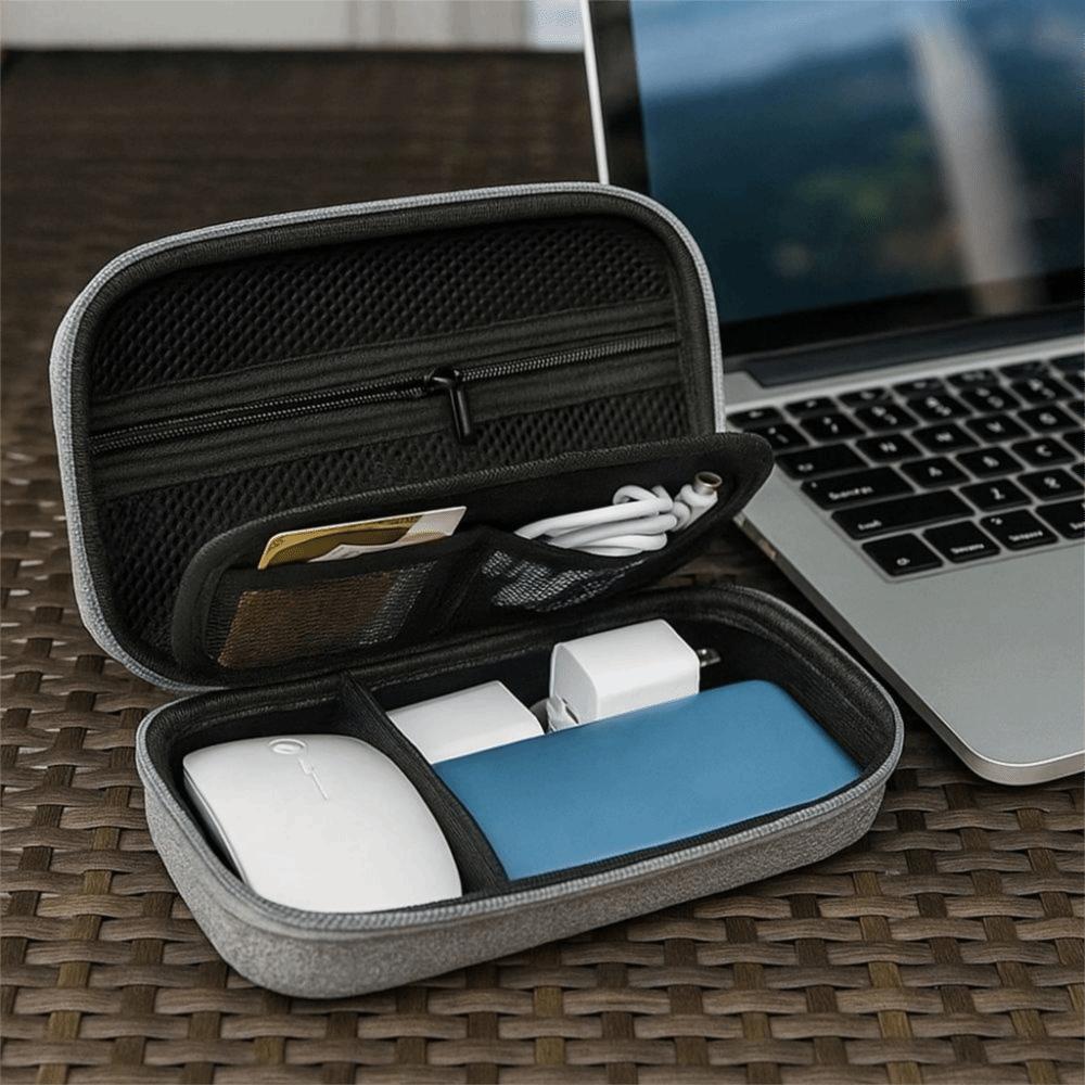 Double Layered Travel Organizer Large Capacity Storage Box Multi Purpose Hard Drive Package  Office