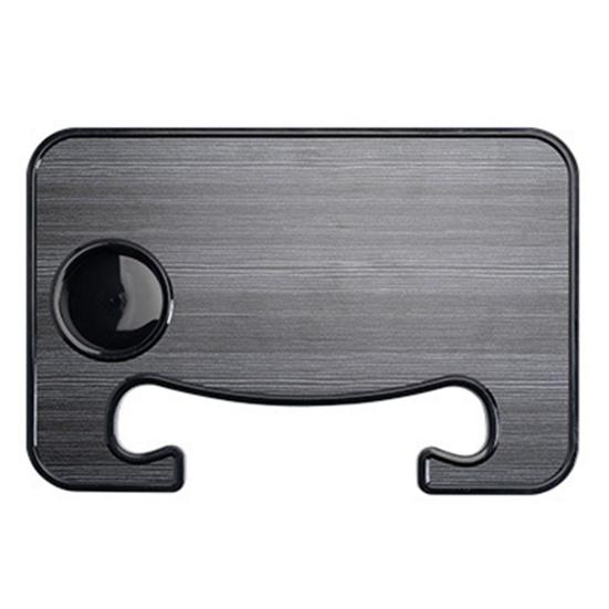 

Практичный прозрачный текстурный закругленный угол автомобильный столик для еды на руль органайзер лоток автомобильные аксессуары чёрный