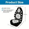 2 Stück Elegante Mandala-Blumen Autositzbezüge Kompatibel Für Vordersitz Passform, Waschbare Weiche Schutzbezüge Mit Mandala-Design, Kompati