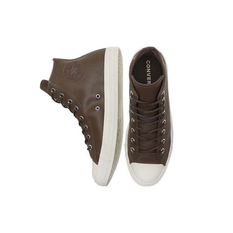 Converse Chuck Taylor All Star High Color Leather - Engine Smoke Unisexové tenisky Hnědé 170101C