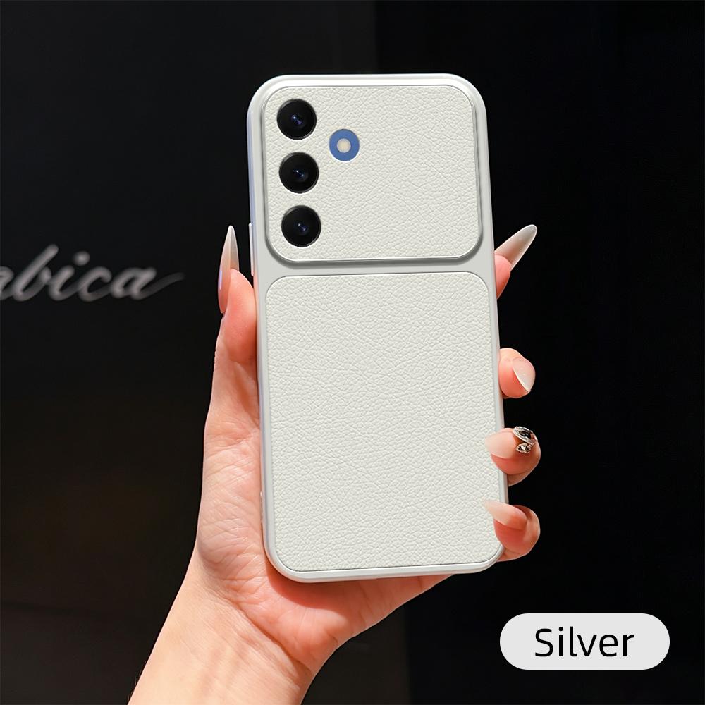 Для Samsung S24 + Чехол Galaxy S23 S24 Plus S23 FE + Чехол Кожаный Чехол Роскошная Защита Линзы Защитный Матовый Кожаный Задняя Крышка