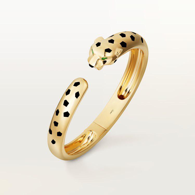 Kajia 925 Silver CNC Panther Bracelet – Smooth Half-Diamond & Full-Diamond Fashion Cheetah Double-Headed Leopard Bangle