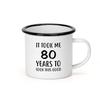 Vintage Large Capacity Enamel Mug Blank Heat Transfer Printing Gift Cup