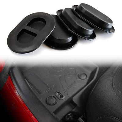 Car Floor Mat Drain Plug Stopple Durable Rubber Protector Hole Cover Cap for Jeep Wrangler JL Gladiator JT 2018-2025