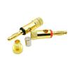 Gold-Plated Solderless 4MM Banana Speaker Plug Connector
