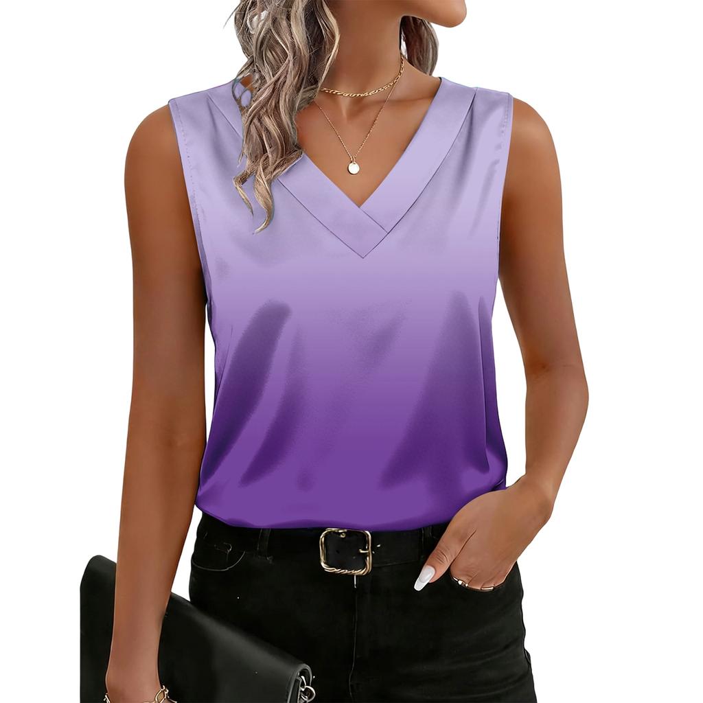 Women's Fashionable Gradient-print Tank Top