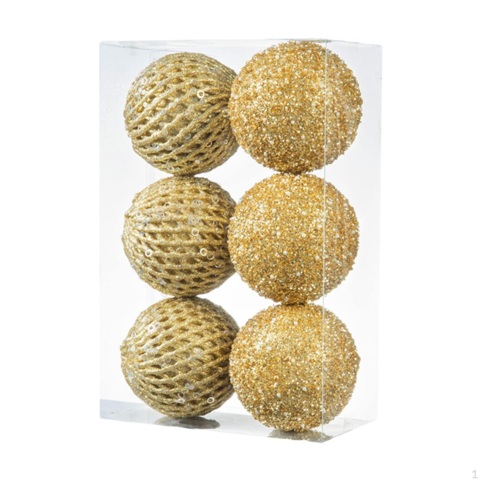 

6 Рождественских подвесок для внутреннего украшения и дарения Gold