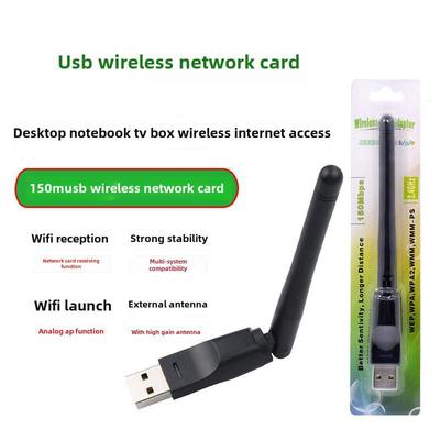 USB WiFi tinklo adapteris be tvarkyklių nešiojamiesiems ir asmeniniams kompiuteriams