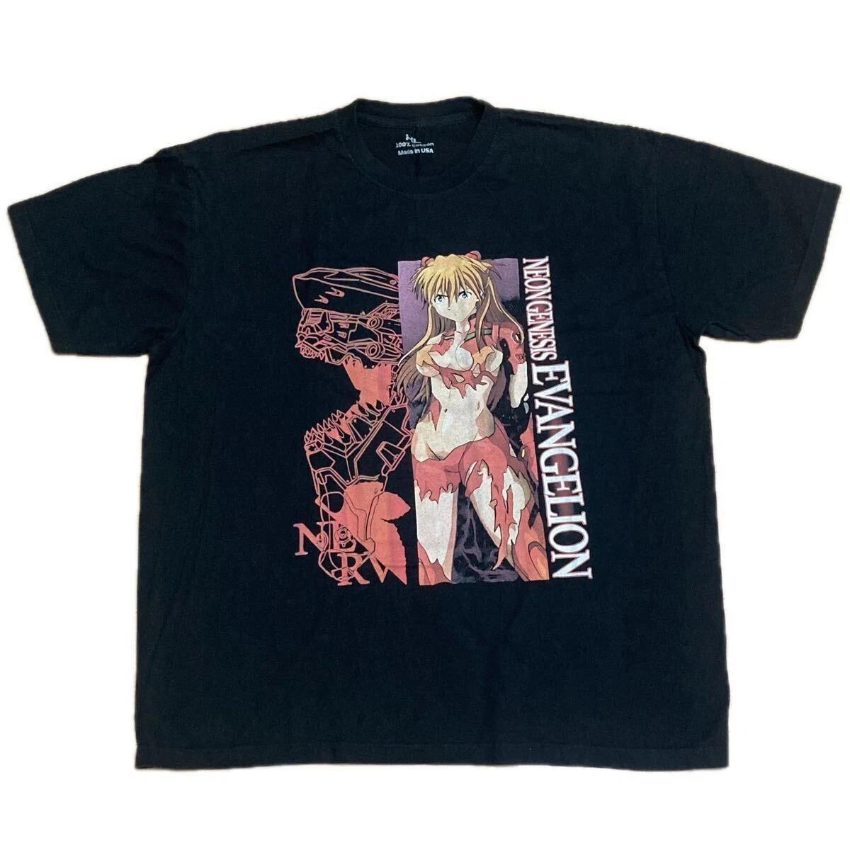 Neon Genesis Evangelion Asuka Shikinami Langley EVA-02 Black XL Anime Tee S