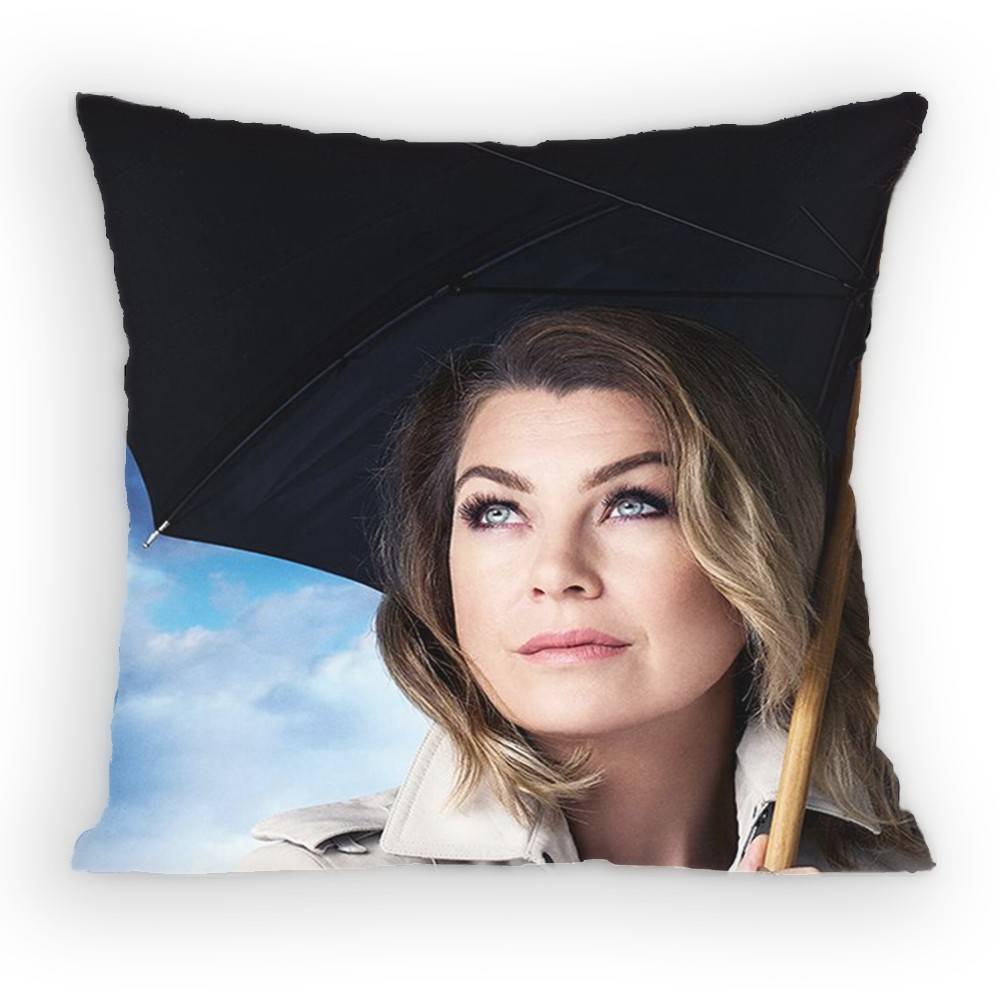 Greys Anatomy Pillow Case Sofa Living Room for Bedroom Car Headboard Backrest Cushion Square Cushion Nap Time