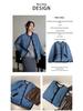 2024 Autumn Song Qian Korean Pure Cotton Quilted Denim Jacket