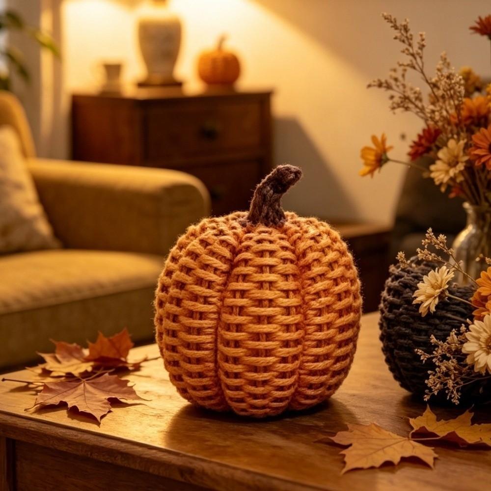 Crafts Design Halloween Pumpkin Ornament Retro Harvest Festival Ornament  Office Decoration