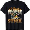 2025/NEW LIMITED I Beat People With A Stick - Billiards 8 Ball Pool Player T-Shi