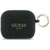 Guess Silikon Glitzer Ring Hülle für AirPods Pro 3 Schwarz