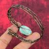 Amazonite Gemstone Cuff Bracelet Copper Wire Wrapped Bangle Handmade Copper Jewelry Adjustable Cuff Unique Bangle Wire Wrap Jewelry For Gift