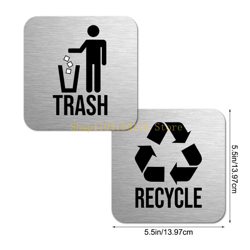 Mülleimer Aufkleber Recycling Aufkleber Müllsymbole Aufkleber Recycling & Müll Aufkleber Top Verkauf