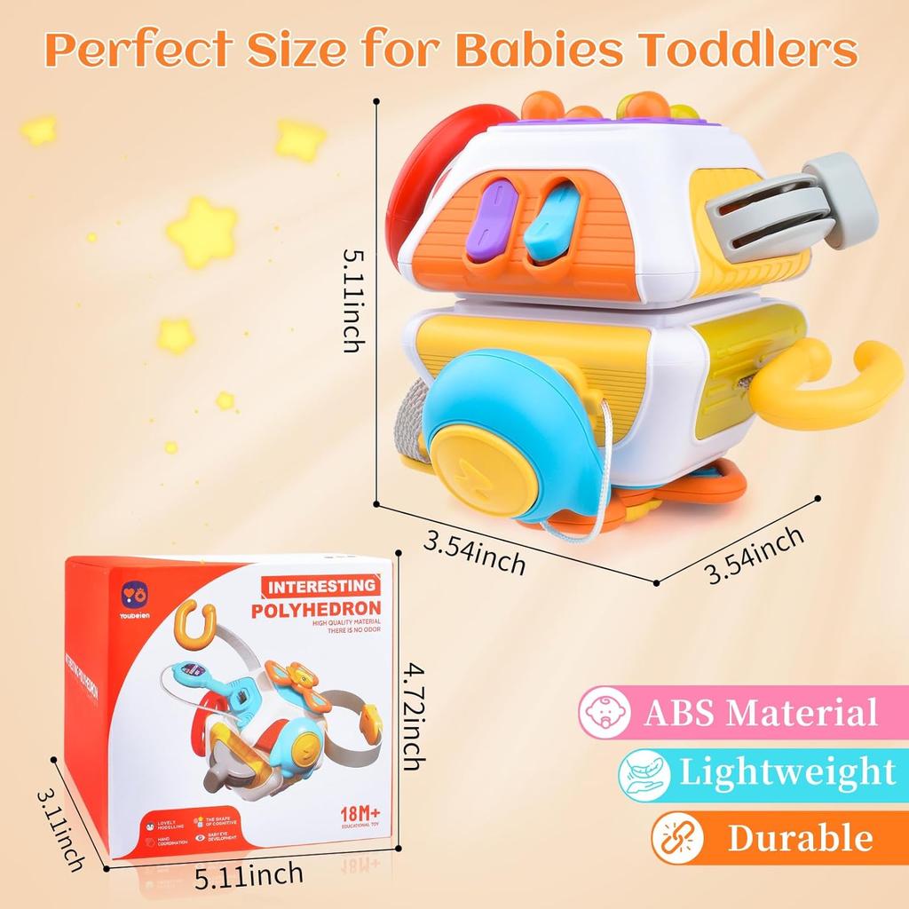 Montessori Toys for 1 2 3 4 5 Year Old Boy Girls Busy Cube Sensory Toddler Toys Age